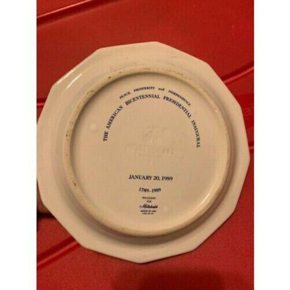 GEORGE H.W. BUSH PFALTZGRAFF INAUGURATION PLATE 1989 - Picture 3 of 5